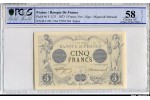 64342 - 5 FRANCS NOIR - Type 1871