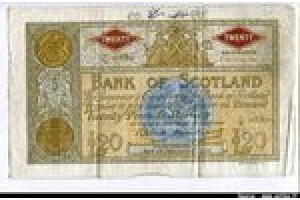 66371 - 20 Pounds  Bank of Scotland Armoiries