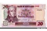 66387 - 20 Pounds Sir W.Scott & Biologiste Bank of Scotland