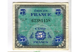 67435 - 5 FRANCS Verso 