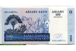69047 - 500 Frs /100 Ariary Plantation de Ravinala & Tsingi   *    *