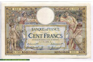 70423 - 100 FRANCS LOM - Type 1906 sans LOM