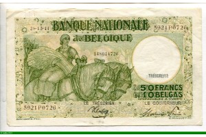 74157 - 50 Francs-10 Belgas Paysanne portant du Blé  *    *    *