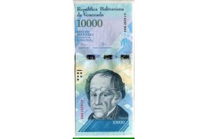 74351 - 10 000 Bolivares  Simon Rodriguez & Ours    *     *     *     *  Superbe Billet