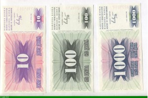 76384 - Lot de 100-100-10 Dinara