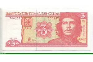 76623 - 3 Pesos Che Guevarra   *     *    *