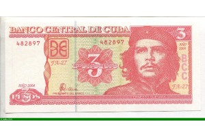 76632 - 3 Pesos Che Guevarra   *    *   *