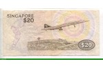 77094 - 20 Dollars Souimanga à poitrine jaune & Aéroport de Changi Concorde