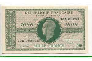 78360 - 1000 FRANCS (Marianne)chiffres gras