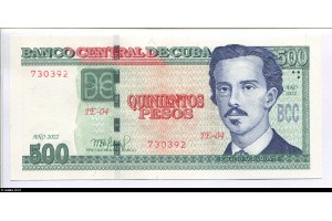 79466 - 500 Pesos Ignacio Agramonte    *   *      NOUVEAUTE