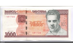 79467 - 1000 Pesos Julio Antonio Mella     *      *     *    NOUVEAUTE