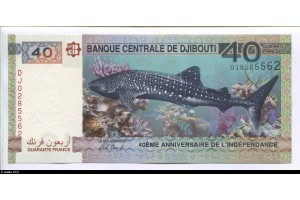 79471 - 40 Francs 40e anniversaire de l'indépendance Requin Baleine  *   *