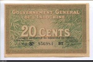 79628 - 20 Cents Gouvernement Général    Série  BT & BX