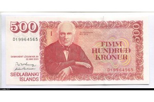 79650 - 500 Kronur Jón Sigurðsson