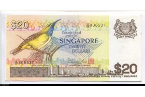 79853 - 20 Dollars Oiseau & Changi International Airport avec le CONCORDE  *    *