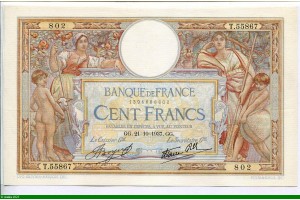 80065 - 100 FRANCS LOM -Type 1906 modifié