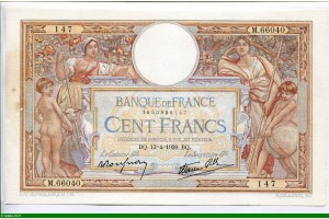 80067 - 100 FRANCS LOM -Type 1906 modifié