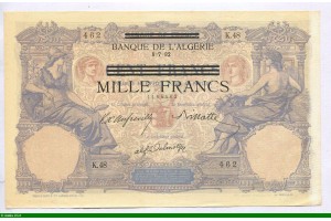 81403 - 1000 FRS S/100 FRANCS German Occupation