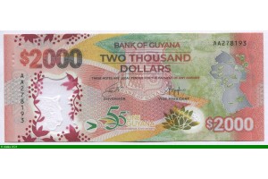 81796 - 2000 Dollars  Commémo  55 ans d'Indépendance Polymère     NOUVEAUTE