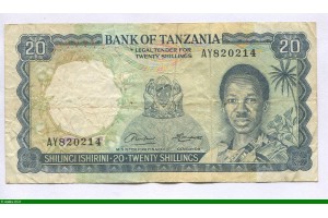 82055 - 20 Shillings Psdt J.Nyerere