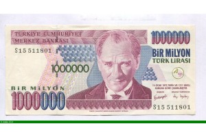 82087 - 1 000 000 Lirasi Kamel Ataturk