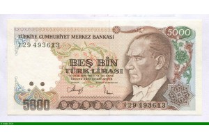 82091 - 5000 Lirasi Kamel Ataturk