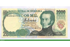 82103 - 2000 Bolivares A;José de Sucre