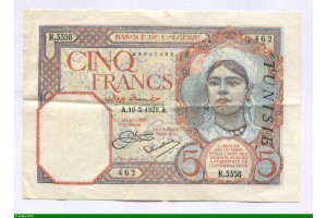 82287 - 5 FRANCS Jeune Femme avec Foulard