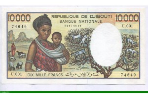 82872 - 10000 FRANCS Femme enfants & Port