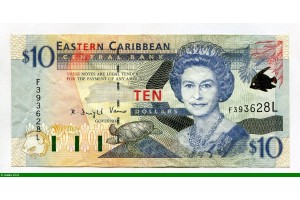 83146 - 10 Dollars Elizabeth II & Tortue  L: Ste Lucie