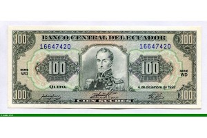 83280 - 100 Sucres Simon Bolivar