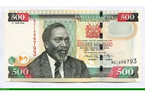83513 - 500 Shilingi Buste du président Mzee Jomo Kenyatta