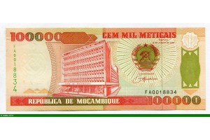 83689 - 100000 Meticais Banque du Mozambique
