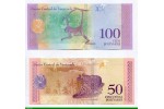 83953 - Lot de Billets 50 & 100 Bolivares