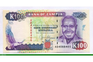 83979 - 100 Kwacha Président Kenneth Kaunda