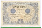 84391 - 20 FRANCS NOIR - Type 1873