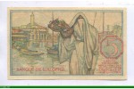 85569 - 5 Francs Jeune Fille Algérienne foulard  U.82