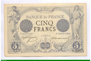 85755 - 5 FRANCS NOIR - Type 1871