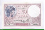 85757 - 5 FRANCS VIOLET - Type 1917 modifié 85757 - 5 FRANCS VIOLET - Type 1917 modifié