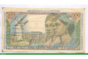 85778 - 5 NF/500 FRANCS POINTE A PITRE
