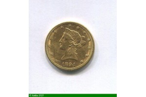 85825 - 10  DOLLARS LIBERTY 16,76 gr O:Nouvelle Orléans