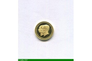 85855 - MEDAILLETTE or Jubilé Banque d'Iran PAHLAVI   2,52 gr