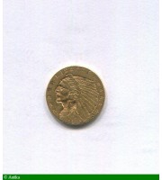 85901 - 2 1/2 DOLLARS INDIEN  4,17 gr
