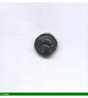 86019 - DENIER azrgt  à la Tête casquée  AUTUN 80-50 Avt JC   1,88 gr