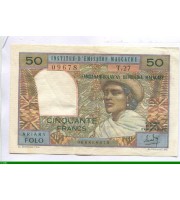 86373 - 50 FRANCS/10 ARIARY Jeune Femme Malgache