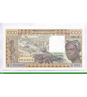86379 - 1000 FRANCS Jeune Femme & exploitation minière