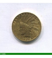 86454 - 10 DOLLARS INDIEN 16,70 gr