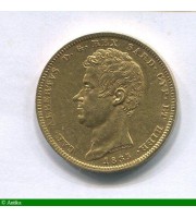 86469 - 100 LIRE  CHARLES ALBERT   32,24 gr   Turin  6789 ex RARE