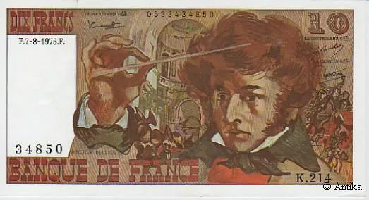 10 FRANCS BERLIOZ - Type 1972