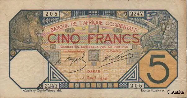 5 FRANCS Dakar
